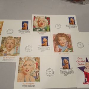 Marilyn Monroe envelopes with stamps